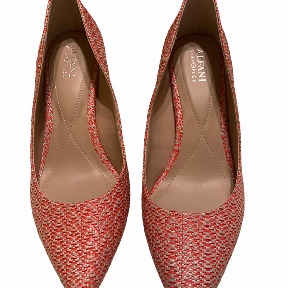 ⭐️NWOT ALFANI Women’s Step N Flex Jeules Pumps Coral⭐️ - Picture 10 of 13